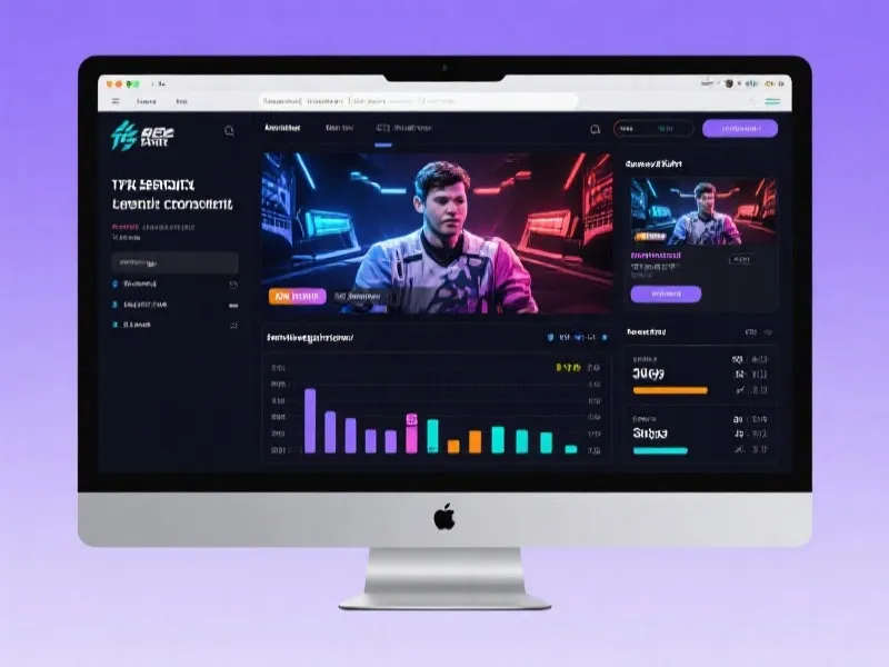 英雄联盟赛事数据与直播界面展示